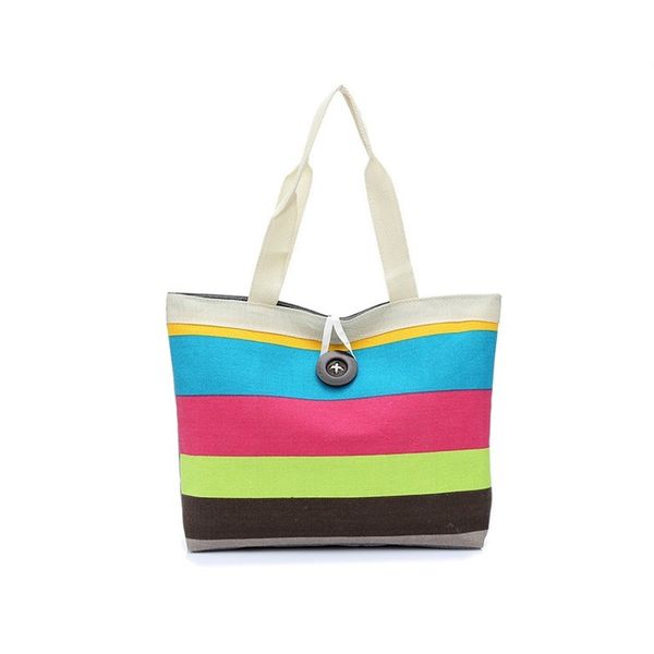 2020 new female bag shoulder bag color canvas stripes hit color shoulder handbag environmental protection shopping
2020 new female bag shoulder bag color canvas stripes hit color shoulder handbag environmental protection shopping