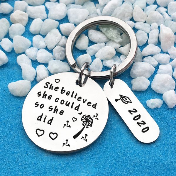 2020 graduate gift behind you she believed stainless steel key buckle, Slivery;golden
2020 graduate gift behind you she believed stainless steel key buckle, Slivery;golden