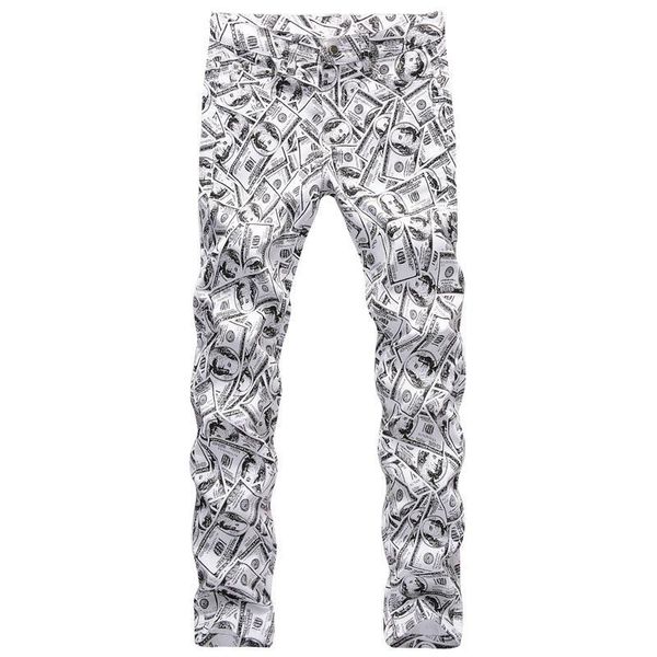 unique mens skinny printed black white jeans fashion designer dollor slim fit motorcycle biker hip hop denim pants streetwear trousers 1860, Blue
unique mens skinny printed black white jeans fashion designer dollor slim fit motorcycle biker hip hop denim pants streetwear trousers 1860, Blue
