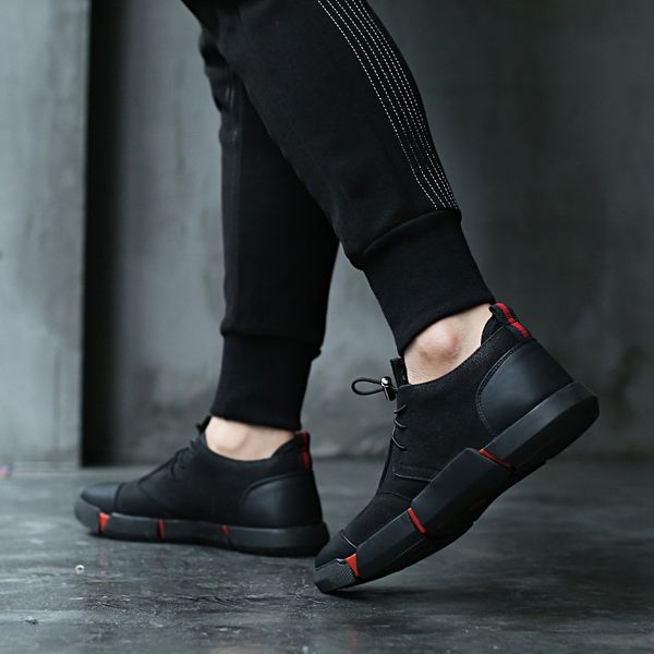 new men's shoes fashionable casual leather shoes men's head cowhide anti-skid wear-resistant, Black
new men's shoes fashionable casual leather shoes men's head cowhide anti-skid wear-resistant, Black