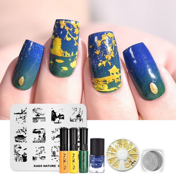 nail комплекты kads штамповка templatepolish set nail art stamping tool kit набор для маникюра печати с уф-лампы украшения
nail комплекты kads штамповка templatepolish set nail art stamping tool kit набор для маникюра печати с уф-лампы украшения
