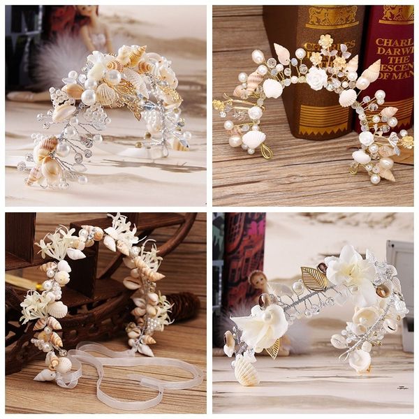 high-grade handmade pearl conch big hoop sea snail shell crown brides headdress beach wedding hair accessories, Golden;white
high-grade handmade pearl conch big hoop sea snail shell crown brides headdress beach wedding hair accessories, Golden;white