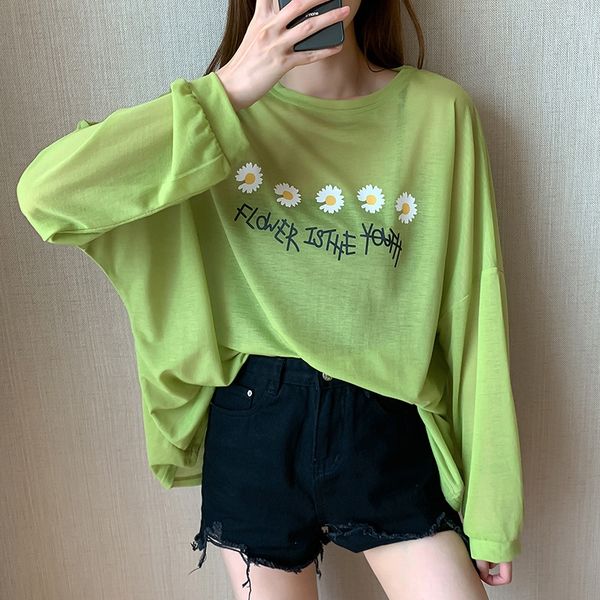 little daisy shirt pullover thin sunscreen clothes women 2020 loose pullover sunscreen blouse t-shirt women, White
little daisy shirt pullover thin sunscreen clothes women 2020 loose pullover sunscreen blouse t-shirt women, White