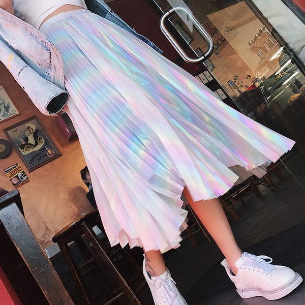 rainbow shiny skirt women high waist long swing layers irregular fashion, Black
rainbow shiny skirt women high waist long swing layers irregular fashion, Black