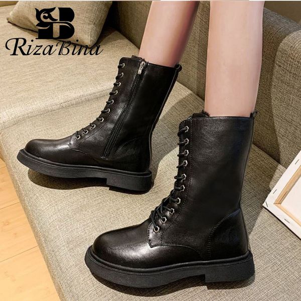 rizabina women mid calf shoes fashion side zipper lace up shoes women keep warm square heels platform ridding boots size 35-39, Black
rizabina women mid calf shoes fashion side zipper lace up shoes women keep warm square heels platform ridding boots size 35-39, Black