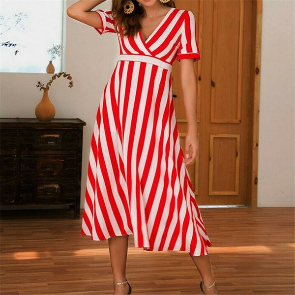 oversize casual women summer dress striped robe femme party vestidos women plus size streetwear long bandage v-neck maxi dresses, Black;gray
oversize casual women summer dress striped robe femme party vestidos women plus size streetwear long bandage v-neck maxi dresses, Black;gray