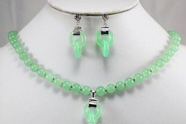 natural light green jade7-8mm necklace18'' pendant earrings set<<<ing, Silver
natural light green jade7-8mm necklace18'' pendant earrings set<<<ing, Silver