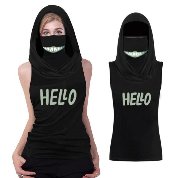 womail 2020 new summer women shirt fashion letter printed hooded vest camis female with ear loop face bandana windproof tank top, White
womail 2020 new summer women shirt fashion letter printed hooded vest camis female with ear loop face bandana windproof tank top, White