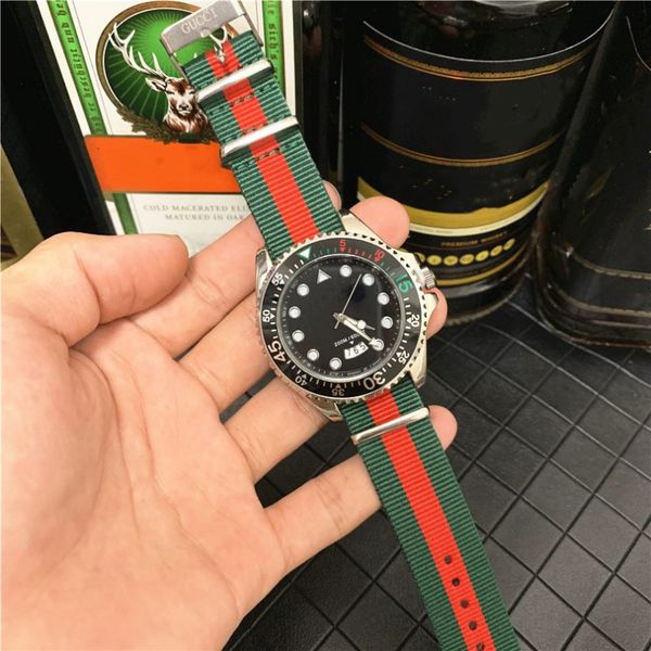 fashion luxury designer watch stainless steel nylon strap automatic date watch renogio men's clock, Slivery;brown
fashion luxury designer watch stainless steel nylon strap automatic date watch renogio men's clock, Slivery;brown