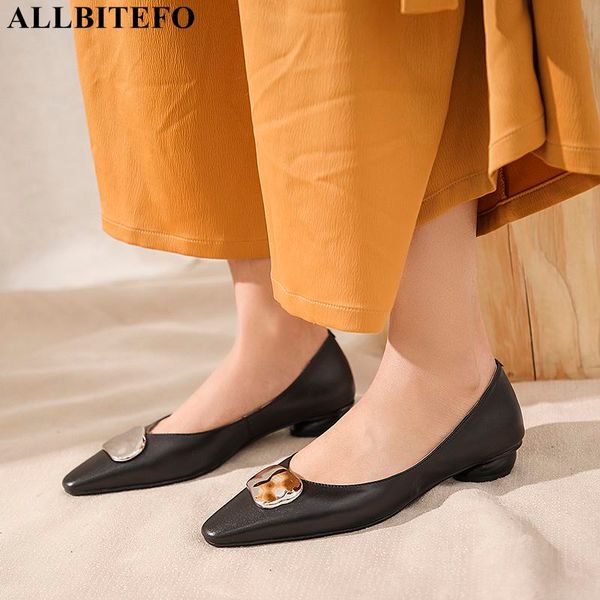 allbitefo genuine leather low-heeled comfortable women shoes thick heels office ladies shoes spring women heels, Black
allbitefo genuine leather low-heeled comfortable women shoes thick heels office ladies shoes spring women heels, Black