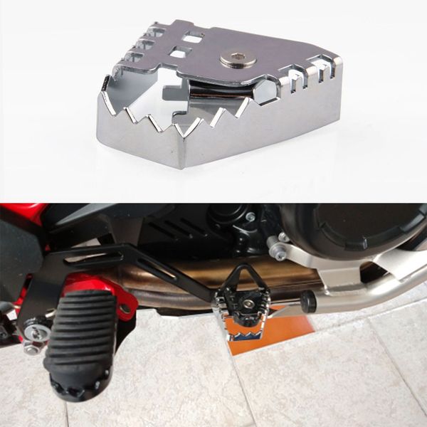 silver rear brake lever pedal extended rear brake support pad extender for f800gs f700gs f650gs r1150 gs r1200 motorcycle 80
silver rear brake lever pedal extended rear brake support pad extender for f800gs f700gs f650gs r1150 gs r1200 motorcycle 80