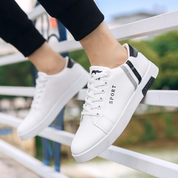 2019 spring and autumn new fashion simple men's shoes trend wild england comfortable casual shoes, Black
2019 spring and autumn new fashion simple men's shoes trend wild england comfortable casual shoes, Black