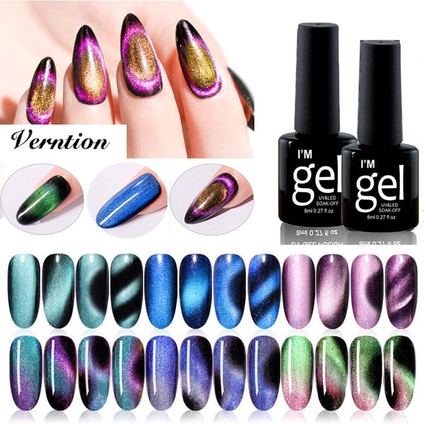 verntion chameleon magnetic 9d galaxy cat eye gel nail polish soak off gel polish long lasting laser shining uv led nail lacquer, Red;pink
verntion chameleon magnetic 9d galaxy cat eye gel nail polish soak off gel polish long lasting laser shining uv led nail lacquer, Red;pink