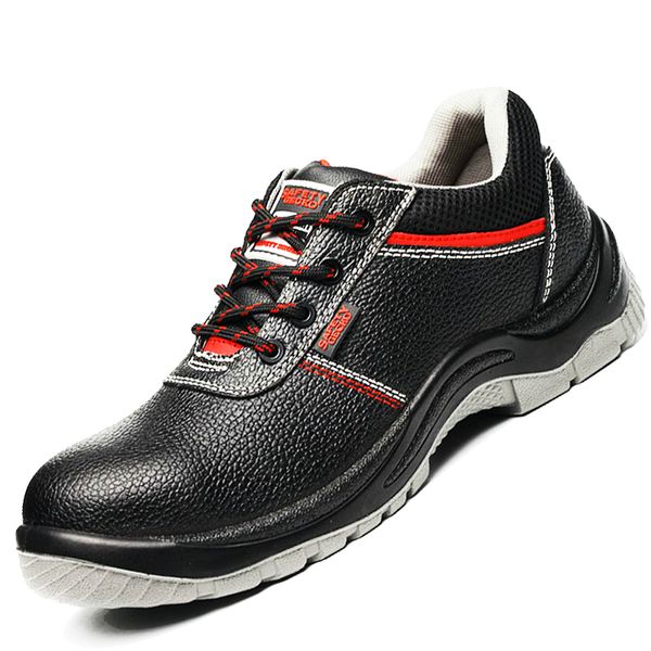 men fashion big size breathable steel toe caps working safety shoes anti-pierce cow leather construction worker security boots, Black
men fashion big size breathable steel toe caps working safety shoes anti-pierce cow leather construction worker security boots, Black