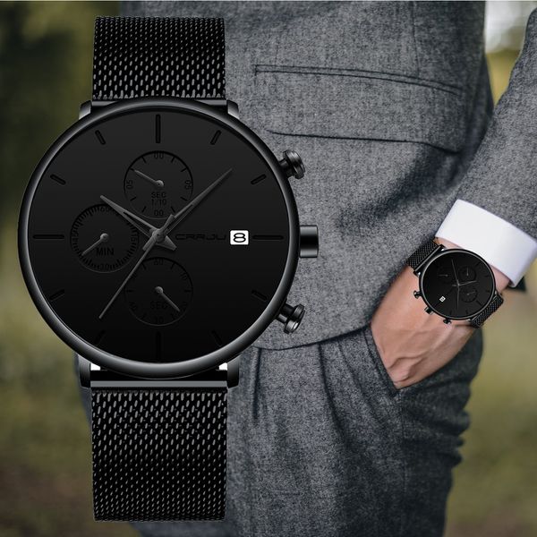 Luxury brand crrju men watch 2019 new minimali t multi function chronograph waterproof me h wri twatch with date di play, Slivery;brown 
Luxury brand crrju men watch 2019 new minimali t multi function chronograph waterproof me h wri twatch with date di play, Slivery;brown
