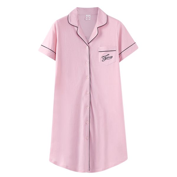 front pocket homedress turn down collar style smart casual short sleeve nightgown nightwear long shirt night dress sleepshirt, Black;red
front pocket homedress turn down collar style smart casual short sleeve nightgown nightwear long shirt night dress sleepshirt, Black;red