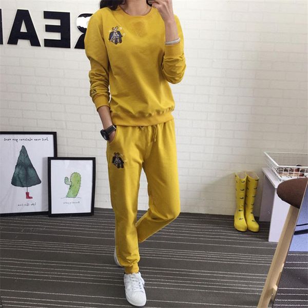 вышивка женщины tracksuit осень зима повседневный o шеи sportwear с длинным рукавом 2 шт брюки наборы для вышивания пот костюмы женский каче, Gray
вышивка женщины tracksuit осень зима повседневный o шеи sportwear с длинным рукавом 2 шт брюки наборы для вышивания пот костюмы женский каче, Gray