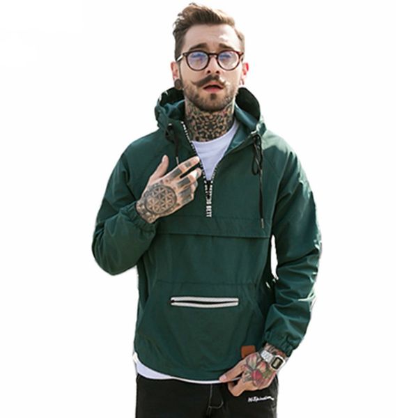 men fashion hooded jackets streetwear windbreaker hoodie hip hop spring jacket casual active thin outwear coat ye12, Black
men fashion hooded jackets streetwear windbreaker hoodie hip hop spring jacket casual active thin outwear coat ye12, Black