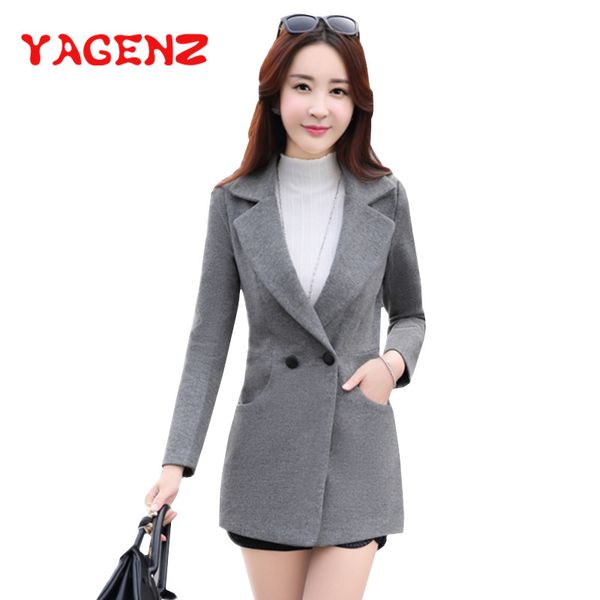 yagenz autumn and winter wool coat women short woolen jacket 2018 korean coat female elegant long sleeve double pocket nizi, Black
yagenz autumn and winter wool coat women short woolen jacket 2018 korean coat female elegant long sleeve double pocket nizi, Black