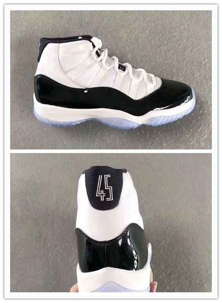 new 11 concord 45 black white xi male men basketball shoes high cut sneakers sports outdoor trainers fashion with box us size 5.5-13
new 11 concord 45 black white xi male men basketball shoes high cut sneakers sports outdoor trainers fashion with box us size 5.5-13