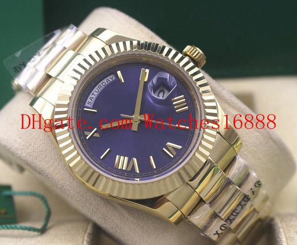 luxury day date president 40mm 18kt yellow gold blue roman dial asia 2813 movement mechanical automatic mens wrist watches, Slivery;brown
luxury day date president 40mm 18kt yellow gold blue roman dial asia 2813 movement mechanical automatic mens wrist watches, Slivery;brown