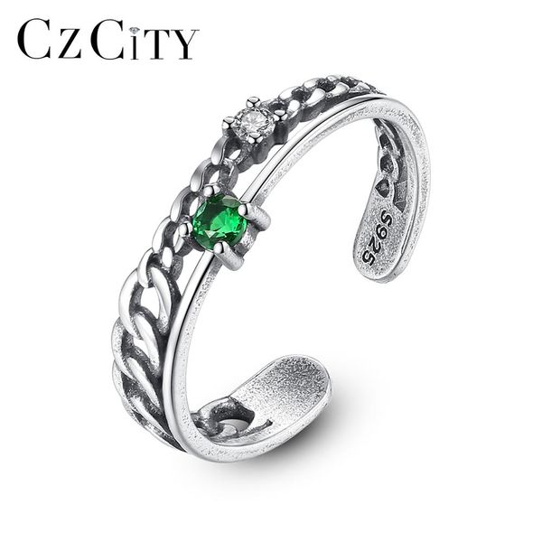 czcity real thai 925 silver green gemstone resizeable thin rings for women girls party dating open rings fine jewelry sr0242, Golden;silver
czcity real thai 925 silver green gemstone resizeable thin rings for women girls party dating open rings fine jewelry sr0242, Golden;silver