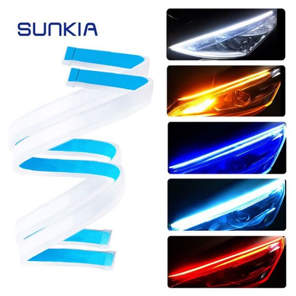 2pcs/set drl daytime running lights switchback strip lamp 30/45/60cm white with flowing yellow color angel eye day light
2pcs/set drl daytime running lights switchback strip lamp 30/45/60cm white with flowing yellow color angel eye day light