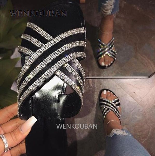 slippers women shoes summer beach flat slippers outside slides crystal open toe ladies flip flops chaussure femme 2020, Black
slippers women shoes summer beach flat slippers outside slides crystal open toe ladies flip flops chaussure femme 2020, Black