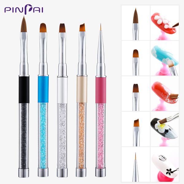 5 styles nail art brush pen stripe line flower painting design acrylic uv gel nail brush rhinestone handle pen manicure tools, Yellow
5 styles nail art brush pen stripe line flower painting design acrylic uv gel nail brush rhinestone handle pen manicure tools, Yellow