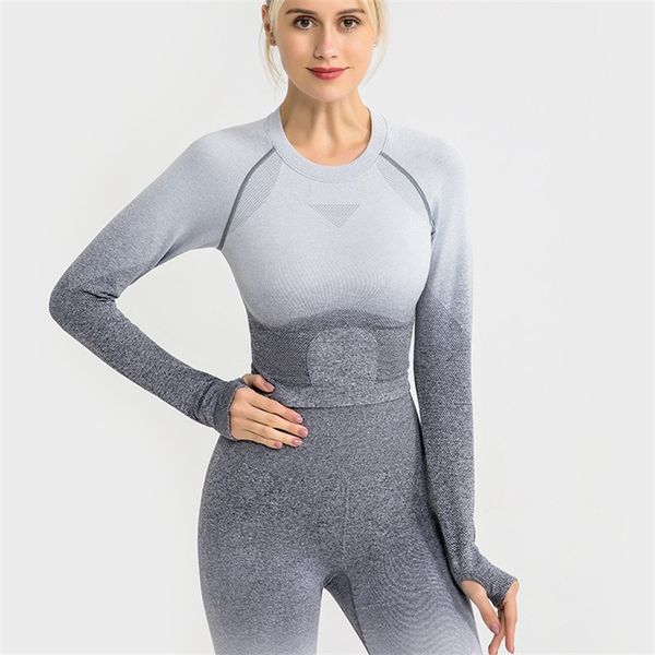women fitness set gym clothing gym seamless leggings+cropped shirts workout sport suit women long sleeve active wear, White;red
women fitness set gym clothing gym seamless leggings+cropped shirts workout sport suit women long sleeve active wear, White;red