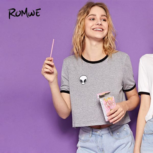 girls alien print ringer tee swish summer grey basic t-shirt fabulous korean clothes short sleeve women crop top, White
girls alien print ringer tee swish summer grey basic t-shirt fabulous korean clothes short sleeve women crop top, White