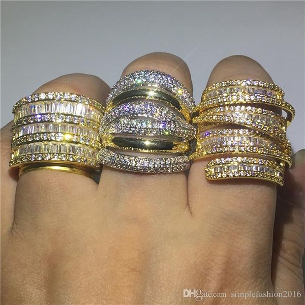 hyperbole finger ring yellow gold filled pave setting diamond cz cross engagement wedding band rings for women men jewelry gift, Slivery;golden
hyperbole finger ring yellow gold filled pave setting diamond cz cross engagement wedding band rings for women men jewelry gift, Slivery;golden