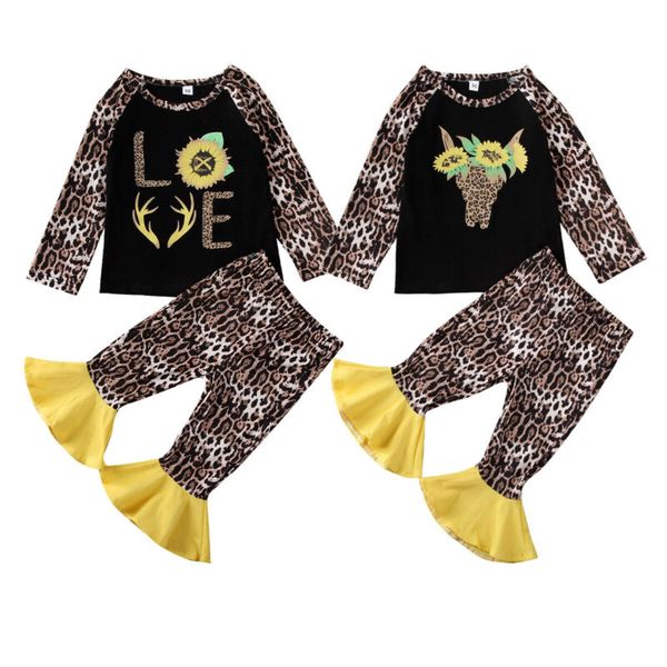 boutique kid clothes 2020 kid baby girl leopard floral cotton t-shirt flared pants toddler clothes 2-7y, White
boutique kid clothes 2020 kid baby girl leopard floral cotton t-shirt flared pants toddler clothes 2-7y, White