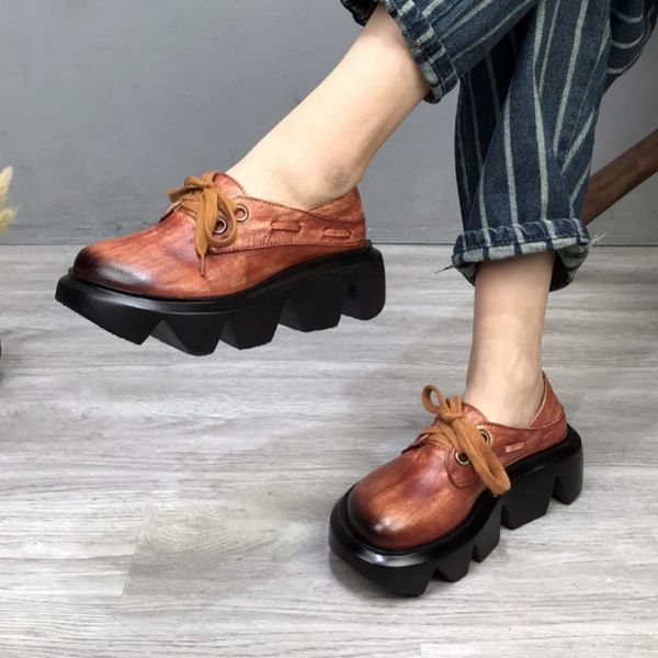 yourseason female genuine leather platform vintage heels 2020 handmade lace up casual ladies shoes round toe new spring autumn, Black
yourseason female genuine leather platform vintage heels 2020 handmade lace up casual ladies shoes round toe new spring autumn, Black