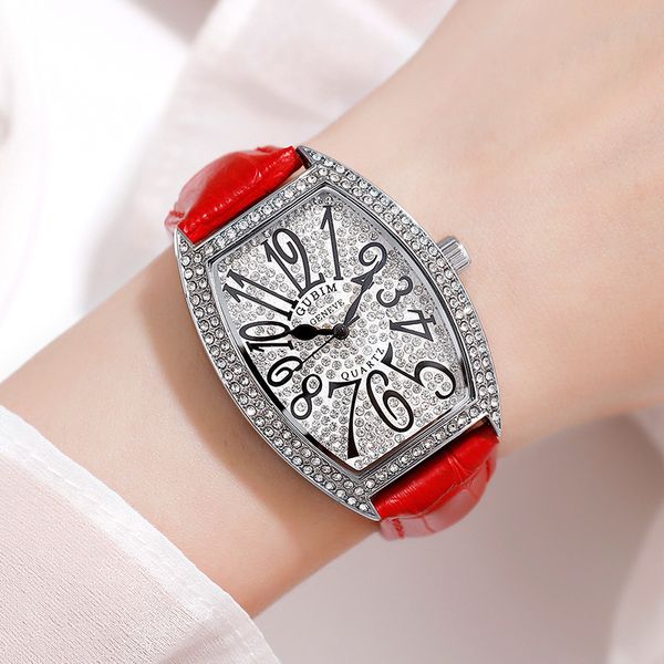 luxury rhinestone bracelet watches for women fashion ladies square watch leather clock analog quartz wristwatch, Slivery;brown
luxury rhinestone bracelet watches for women fashion ladies square watch leather clock analog quartz wristwatch, Slivery;brown