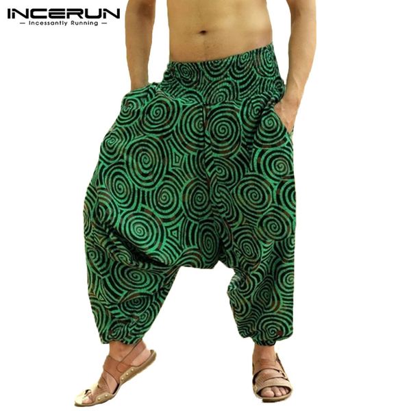 incerun drop crotch casual pants men print hip-hop wide leg vintage trousers men joggers loose harem pants hombre 2019 plus size, Black
incerun drop crotch casual pants men print hip-hop wide leg vintage trousers men joggers loose harem pants hombre 2019 plus size, Black