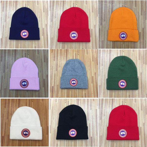 Winter canada brand beanie men knitted hat cla ical port kull cap women ca ual outdoor goo e beanie high quality, Blue;gray