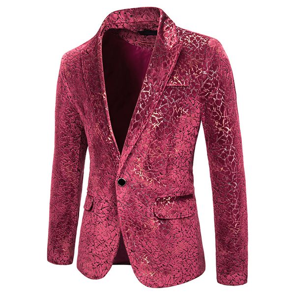 luxury bronzing velvet blazer men slim fit single button mens suit blazer jacket party wedding groom prom masculino xxl, White;black
luxury bronzing velvet blazer men slim fit single button mens suit blazer jacket party wedding groom prom masculino xxl, White;black