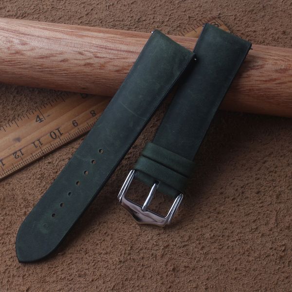 22mm green leather +rubber silicone watch band with stainless steel matte buckle clasp for mens watch accessories, Black;brown
22mm green leather +rubber silicone watch band with stainless steel matte buckle clasp for mens watch accessories, Black;brown