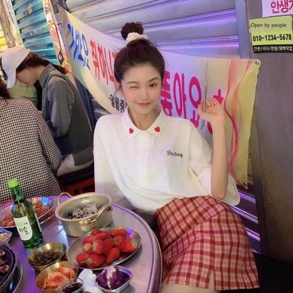 сладкий критический удар t- платье вышитых dressgirl любви вышивка рубашка-поло простого все-матч летом футболка женщин платья, White 
сладкий критический удар t- платье вышитых dressgirl любви вышивка рубашка-поло простого все-матч летом футболка женщин платья, White