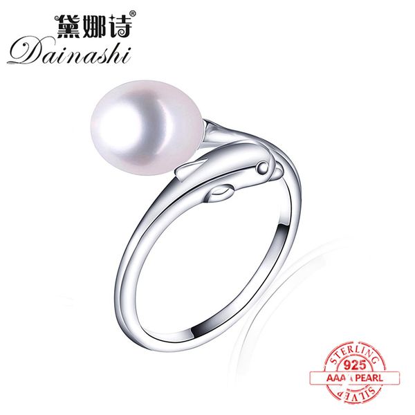 cluster rings wholesale price dolphin shape ring natural freshwater pearl adjustable 925 sterling silver cute girl fine jewelry gift, Golden;silver
cluster rings wholesale price dolphin shape ring natural freshwater pearl adjustable 925 sterling silver cute girl fine jewelry gift, Golden;silver