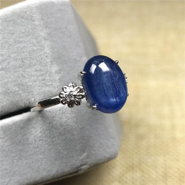 11x8mm natural blue kyanite ring jewelry for woman lady man beads cat eye crystal silver prong setting adjustable ring, Golden;silver
11x8mm natural blue kyanite ring jewelry for woman lady man beads cat eye crystal silver prong setting adjustable ring, Golden;silver