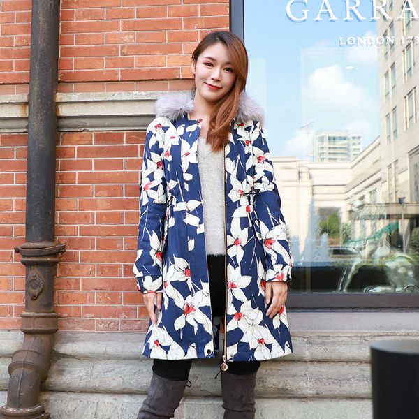 women's long cotton coat fashion orchid parker coat cotton women large fur collar women's, Black
women's long cotton coat fashion orchid parker coat cotton women large fur collar women's, Black