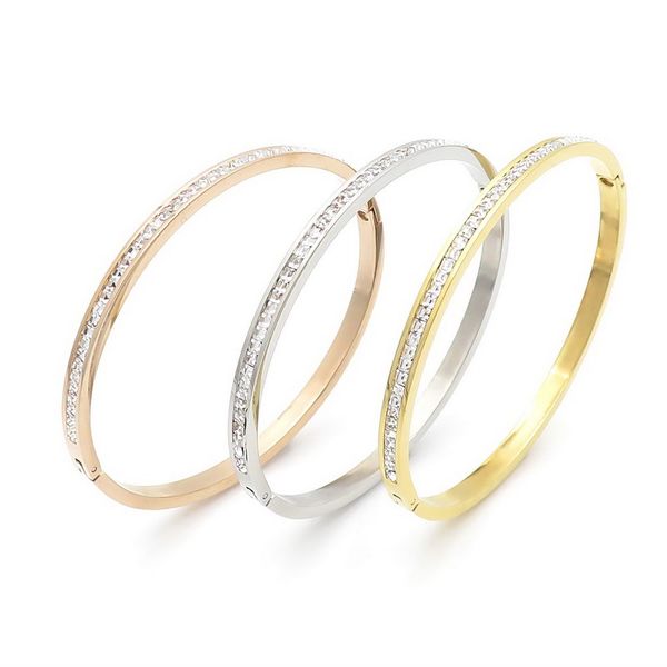 trendy stainless steel 3 colors cuff simple small bracelets & bangles jewelry for women pave setting rhinestone stone, Black
trendy stainless steel 3 colors cuff simple small bracelets & bangles jewelry for women pave setting rhinestone stone, Black