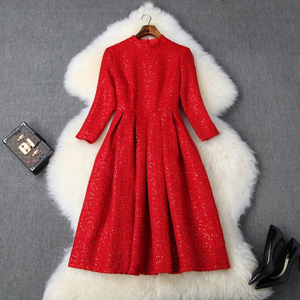 office lady sequins dress spring 2019 new superior quality keep warm women knee length party dress xl winter celebrities dresses, Black;gray
office lady sequins dress spring 2019 new superior quality keep warm women knee length party dress xl winter celebrities dresses, Black;gray