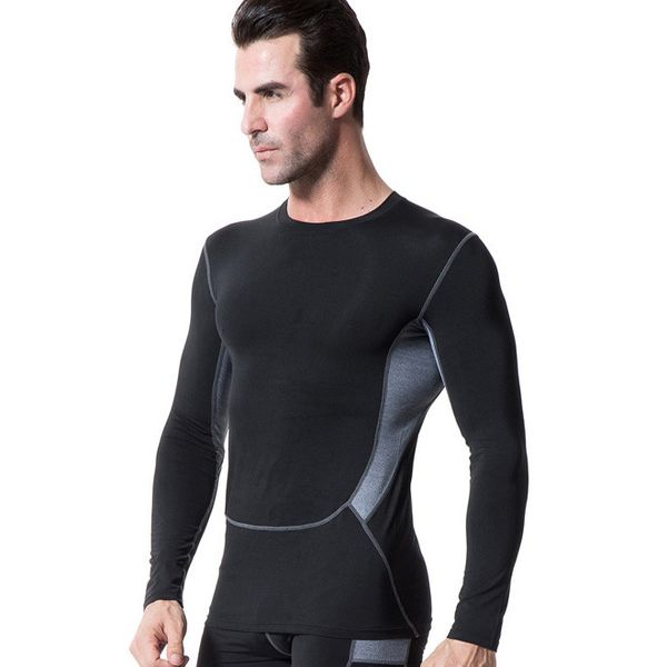 new sport gym men running shirt pro tight training exercise elastic quick-drying long-sleeved compression t-shirt 1029, Black;blue
new sport gym men running shirt pro tight training exercise elastic quick-drying long-sleeved compression t-shirt 1029, Black;blue