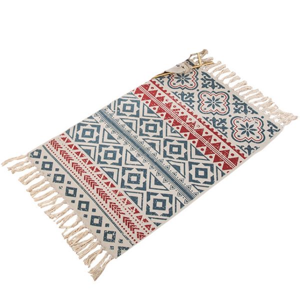 retro bohemian hand woven cotton carpet tassel bedside rug geometric floor mat living room bedroom home decoration-b
retro bohemian hand woven cotton carpet tassel bedside rug geometric floor mat living room bedroom home decoration-b