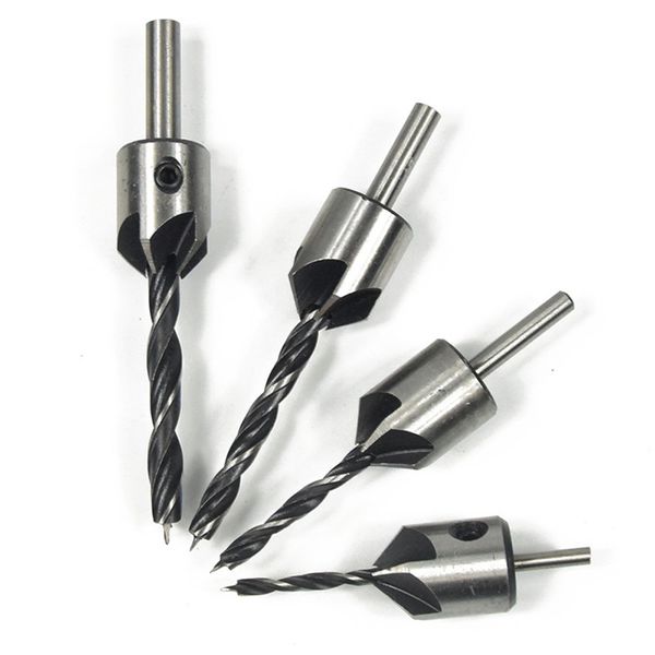 a set 3mm / 4mm / 5mm 6mm guided countersink drill bit carpentry reamer woodworking chamfer milling wood tool
a set 3mm / 4mm / 5mm 6mm guided countersink drill bit carpentry reamer woodworking chamfer milling wood tool