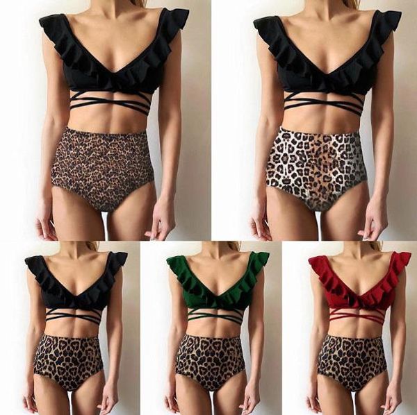 womens designer bikini sets solid color high waist womens leopard printed swimsuits women summer beachwear, White;black
womens designer bikini sets solid color high waist womens leopard printed swimsuits women summer beachwear, White;black