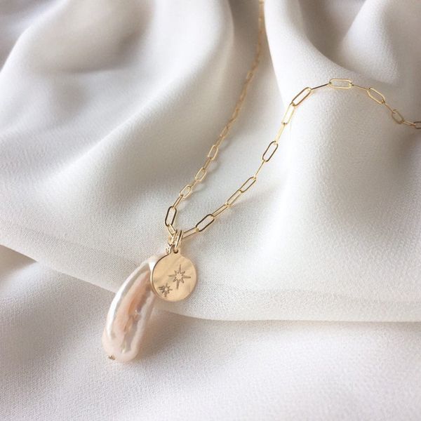 natural baroque pearl pendants personalized disk necklace custom initial necklace choker gold filled jewelry women, Silver
natural baroque pearl pendants personalized disk necklace custom initial necklace choker gold filled jewelry women, Silver